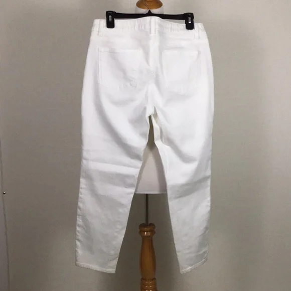 NWOT Talbots signature ankle white jeans! - Picture 3 of 6